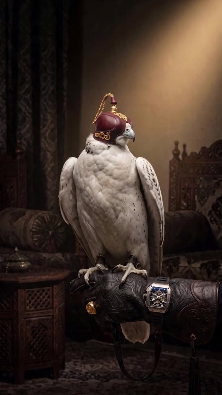 Frame from an AI luxury watch film